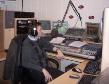 Willem De Groot aan het werk in de opnamestudio, november 2010