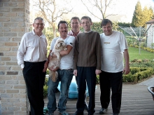 Frits Van Perk, Chris Van Opstal, Eddy Hoeybergs, Willem De Groot en Rudy Gybels (april 2007)