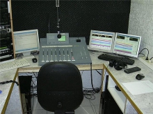 Zicht op de live-studio, mei 2010