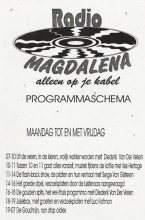 Radio Magdalena, programmatie weekdagen