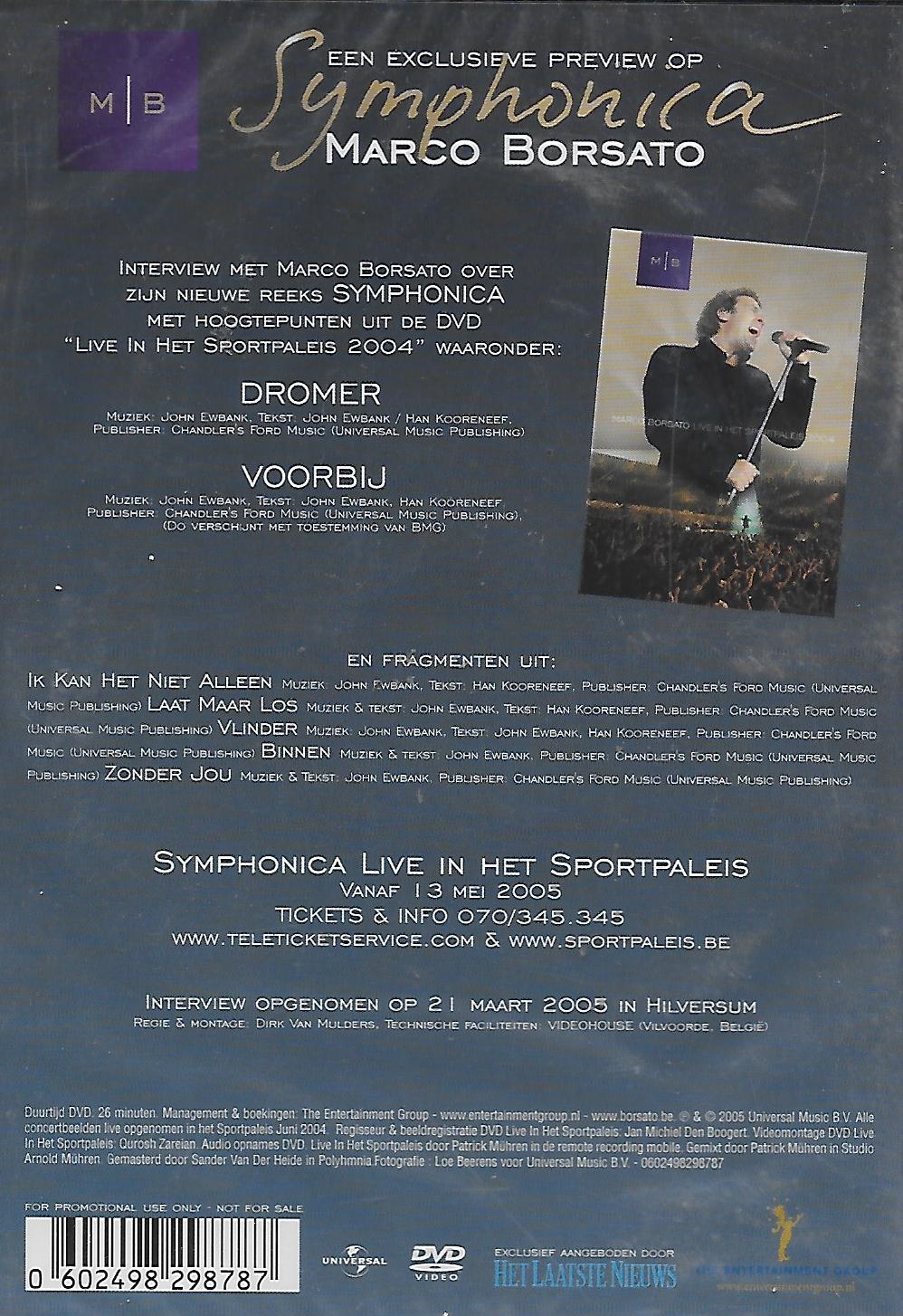 Marco Borsato - een exclusieve preview op Symphonica
