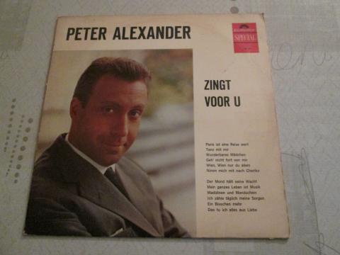 Peter Alexander zingt voor U